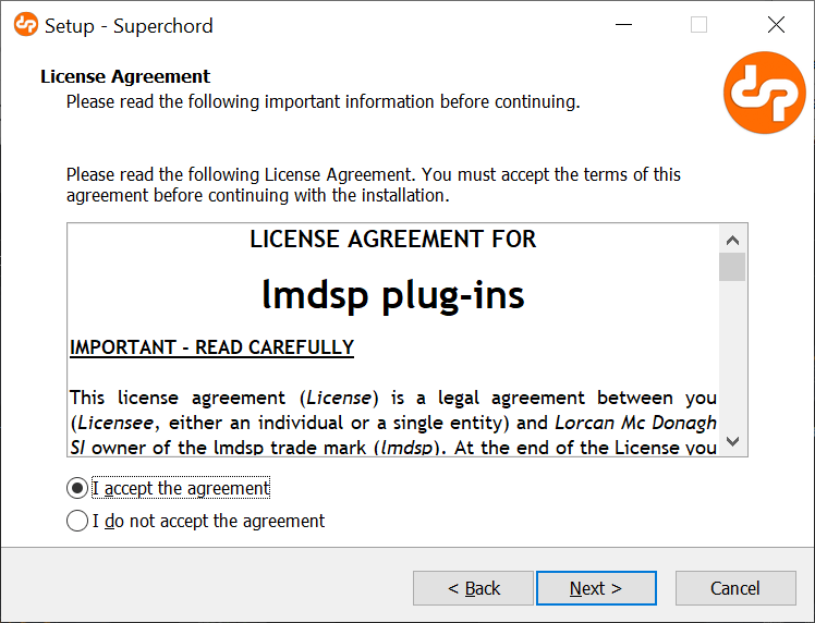 License agreement